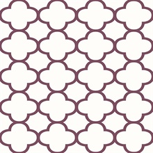 Origin Burgundy Quatrefoil