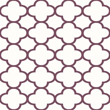 Origin Burgundy Quatrefoil