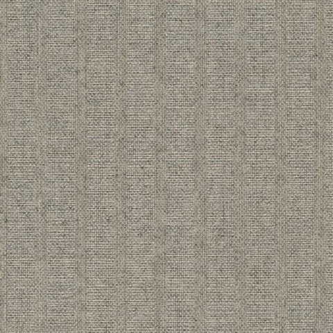 Ornette Brown Vertical Stripe Linen Commercial Wallpaper