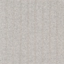 Ornette Taupe Vertical Stripe Linen Commercial Wallpaper