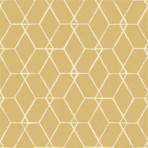 Osterlen Yellow Trellis Wallpaper