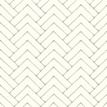 Oswin Teal Tiered Herringbone Wallpaper