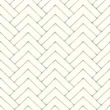 Oswin Teal Tiered Herringbone Wallpaper