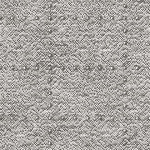 Otto Silver Hammered Metal Wallpaper