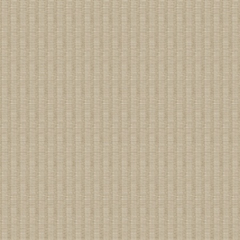 Owen Light Brown Ikat Stripes Wallpaper