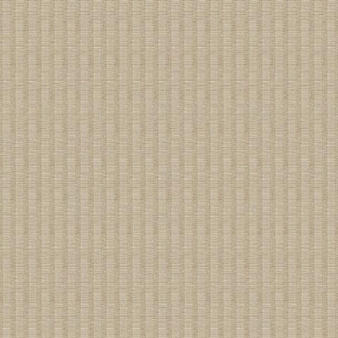 Owen Light Brown Ikat Stripes Wallpaper