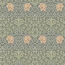 Oxford Union Grey Floral Vines Wallpaper