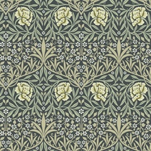 Oxford Union Sea Green Floral Vines Wallpaper