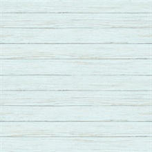 Ozma Aqua Horizontal Textured Wood Plank Wallpaper