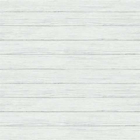 Ozma Light Blue Horizontal Textured Wood Plank Wallpaper