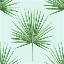 Pacific Palm Botanical Celeste & Jade Peel and Stick Wallpaper
