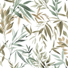 Painted Canopy Green Wallpaper