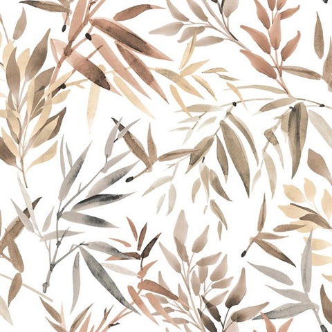 Painted Canopy Red Wallpaper