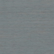 Painted Hemp Dusty Blue Wallpaper