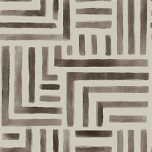 Painterly Labyrinth Warm Neutral Watercolor Geometric Wallpaper