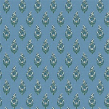 Paisley Blue Wallpaper