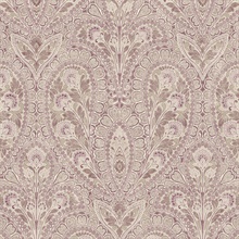 Paisley Burgundy &amp; Plum Wallpaper