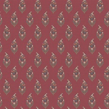 Paisley Burgundy Wallpaper