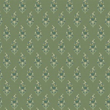 Paisley Green Wallpaper