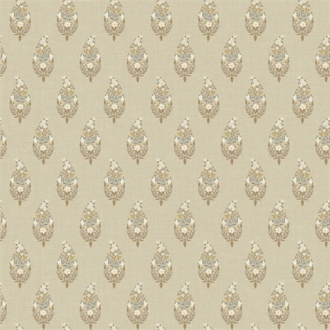Paisley Light Taupe Wallpaper