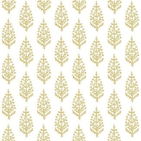 Paisley On Calico Wallpaper