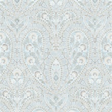 Paisley Turquoise Wallpaper