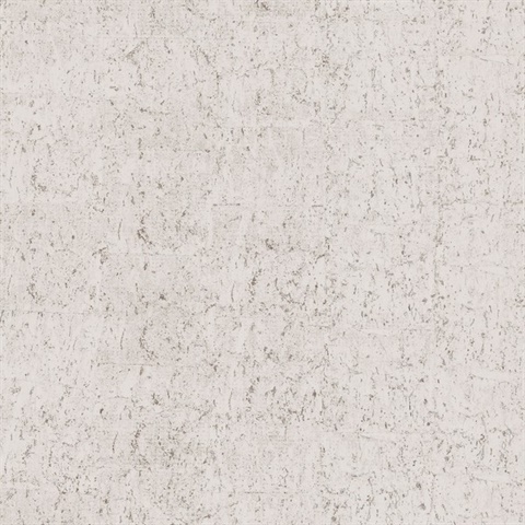 Pale Grey & Silver Cork Wallpaper