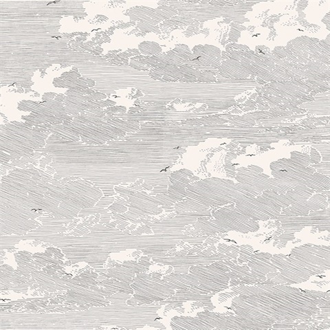 Palila Cream Cloud Wallpaper