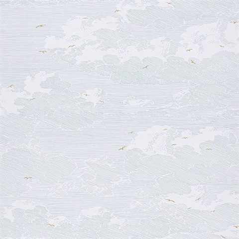 Palila Light Blue Cloud Wallpaper