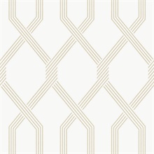Palisade Beige Geometric Diamond Wallpaper