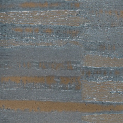 Palisades Blue Oxide Handcrafted Specialty Wallcovering