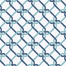 Palladian Turquoise Links Wallpaper