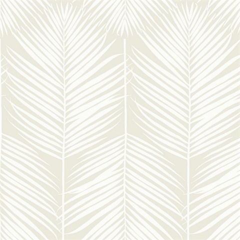 Palm Silhouette Botanical Sea Salt Peel and Stick Wallpaper