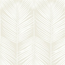 Palm Silhouette Botanical Sea Salt Peel and Stick Wallpaper