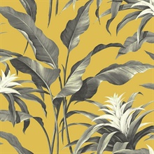 Palma Golden & Moonstone Grey Peel and Stick Wallpaper
