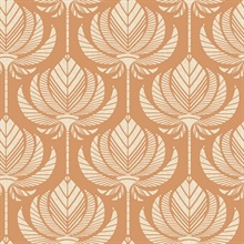 Palmier Orange Lotus Fan Wallpaper