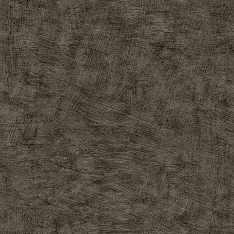 Pampas Plain Brushed Texture Black Wallpaper