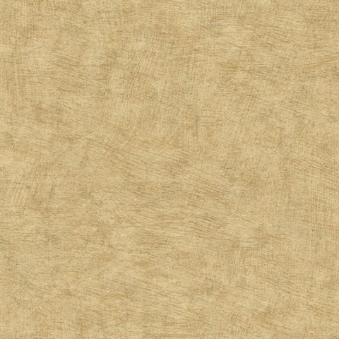 Pampas Plain Brushed Texture Honey Mustard Wallpaper