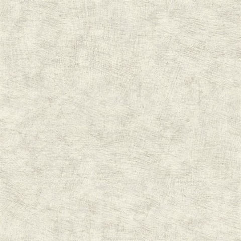 Pampas Plain Brushed Texture Winter White Wallpaper