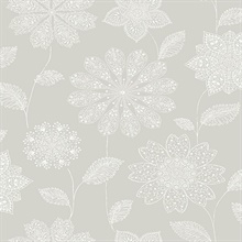 Panache Taupe Floral Wallpaper