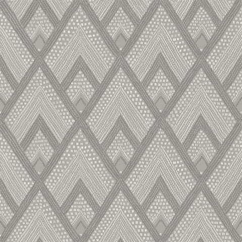 Panama Geometric Grey Wallpaper