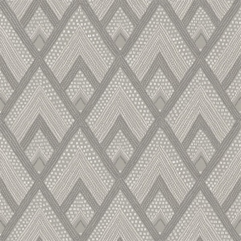 Panama Geometric Grey Wallpaper