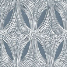 Panola Aegean Blue Geometric Wallpaper
