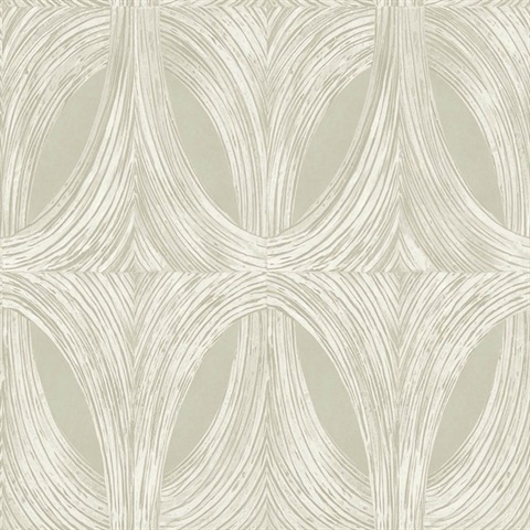 Panola Earl Gray Geometric Wallpaper