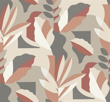 Papier Colle Brick Modern Tropical Wallpaper