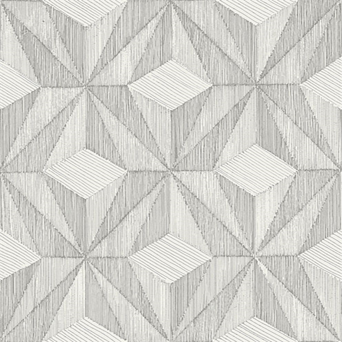 Paragon Silver Geometric Wallpaper