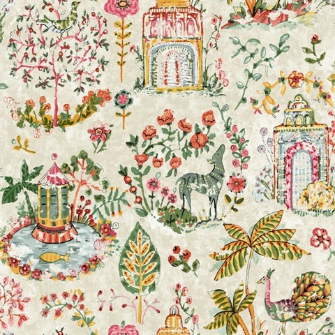Parc Multicolor Garden Dreams Wallpaper
