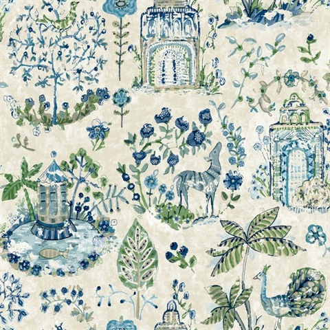 Parc Sapphire Garden Dreams Wallpaper