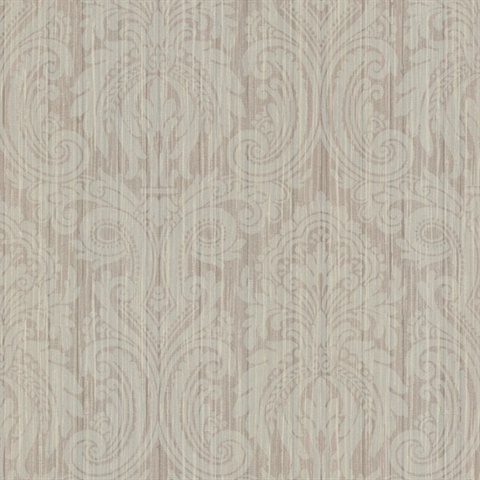 Paris Light Brown Damask