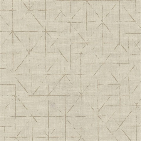 Park Grille Threaded Gold Commercial Wallpaper